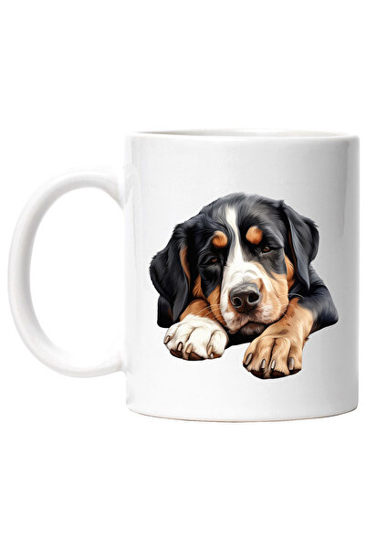 StoryGift Romania Cana cu un catel somnoros | ilustratie | aproape adormit | ...