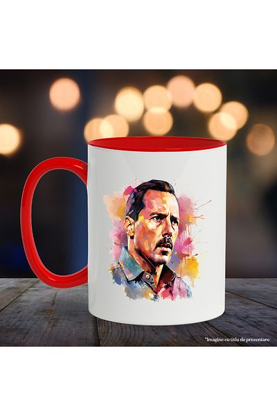 StoryGift Romania Mug With Freddie Mercury, Singer, Artist, Celebrity, Multicolor 330 ml, Ceram, With ,STG