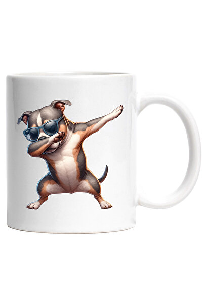 StoryGift Romania Cana cu un caine Pitbull care danseaza | ilustratie | ochel...