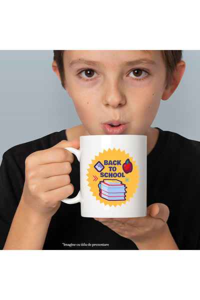 StoryGift Romania Cana Cu Text Back To School, Carti, Mar, Rechizite, Elevi, ...