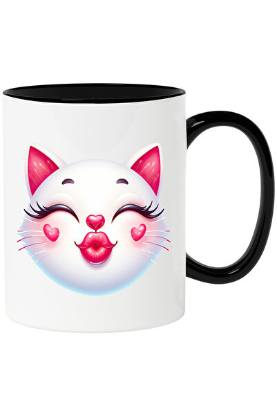 StoryGift Romania Cana cu o pisica bucuroasa care da un pupic | ilustratie | ...