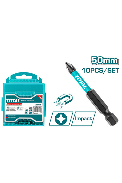 TOTAL Darbeli 50MM PH2 Bits Ucu