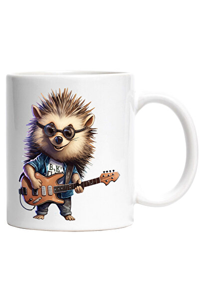 StoryGift Romania Cana cu un arici cu ochelari | ilustratie | canta la chitar...