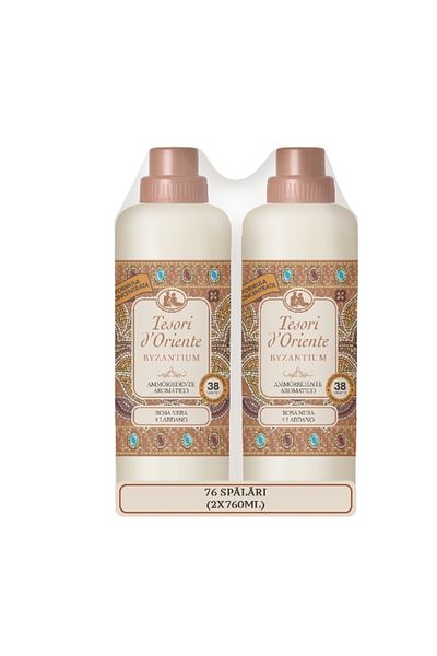 Tesori d'Oriente Byzantium Fabric Softener Pack 2x38 Washes, 2x760ml