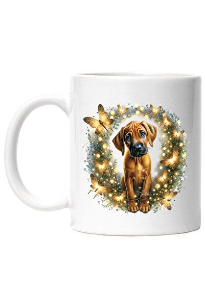 StoryGift Romania Cana cu un catel putin trist | ilustratie | natura | flutur...