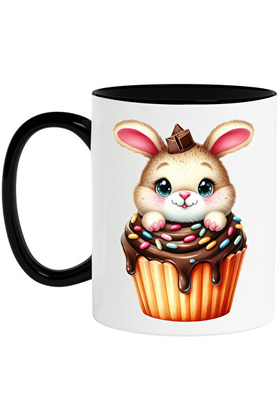 StoryGift Romania Cana cu un iepuras care sta intr-o briosa, ilustratie, cioc...