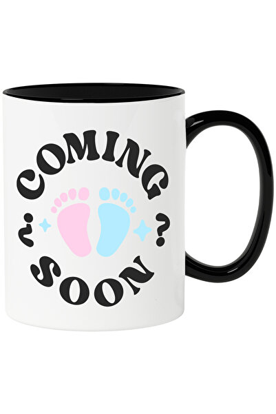 StoryGift Romania Cana Cu Text in Engleza Coming soon, Anunt Sarcina, Insarci...