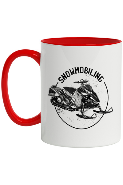 StoryGift Romania Cana Cu Mesaj Snowmobiling, Cerc, Sport, Iarna, Snow Jet, A...