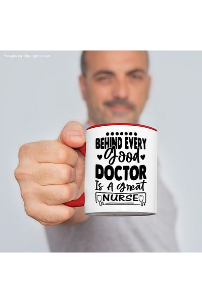 StoryGift Romania Mug with hearts and a message that a wonderful assistant is always there, With ,STG