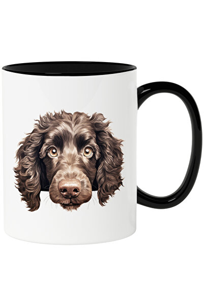 StoryGift Romania Cana cu un catel blanos | ilustratie | cuminte | se uita su...