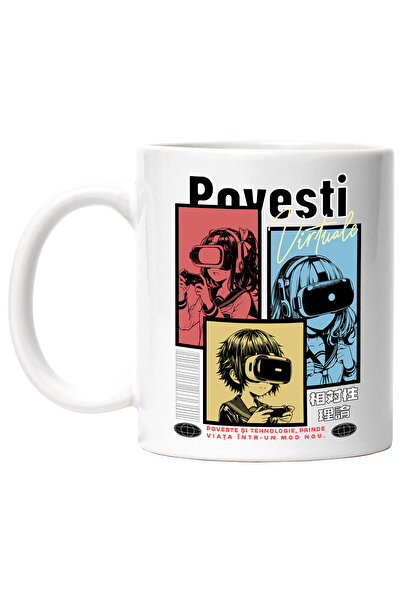 StoryGift Romania Cana Copii folosind ochelarii VR Povesti Virtuale, 330ml, C...