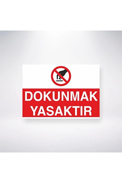 Reysa Tasarım ملصق ممنوع اللمس مقاس 20×28 سم
