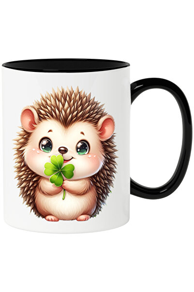 StoryGift Romania Cana cu un pui de arici | ilustratie | vesel | ochi verzi c...