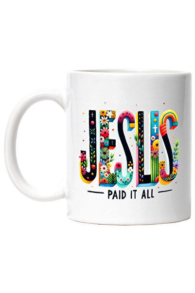 StoryGift Romania Cana cu mesajul "Jesus paid it all", religie, ilustratie, c...