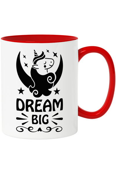 StoryGift Romania Cana cu un unicorn si stelute cu textul "Dream big" - vis m...