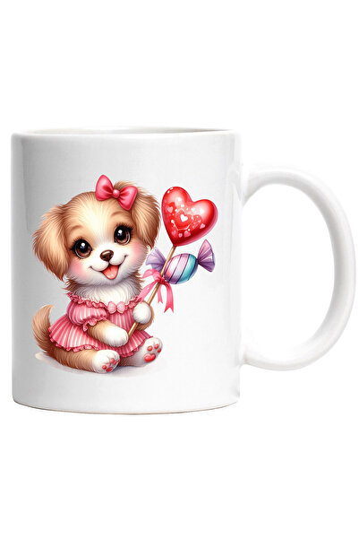 StoryGift Romania Cana cu o catelusa vesela | ilustratie | fundita | rochita ...