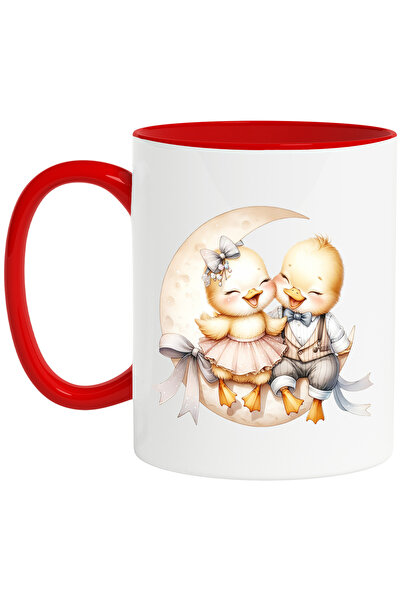 StoryGift Romania Cana cu 2 ratuste, ilustratie, funda, semiluna, costum, pap...