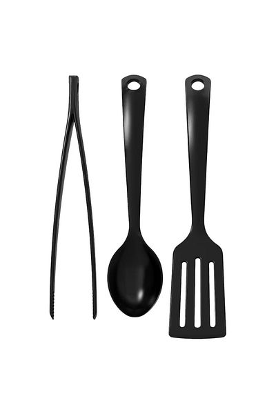IKEA 3-piece kitchen tool set, black
