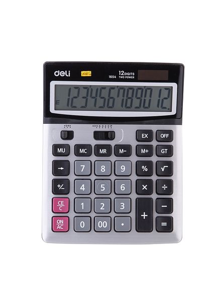 Deli Calculator Desktop 12 Digits Metal 1654 Deli