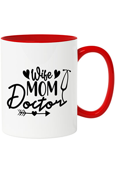 StoryGift Romania Cana cu textul in engleza "Wife, mom, doctor" - sotie mama ...