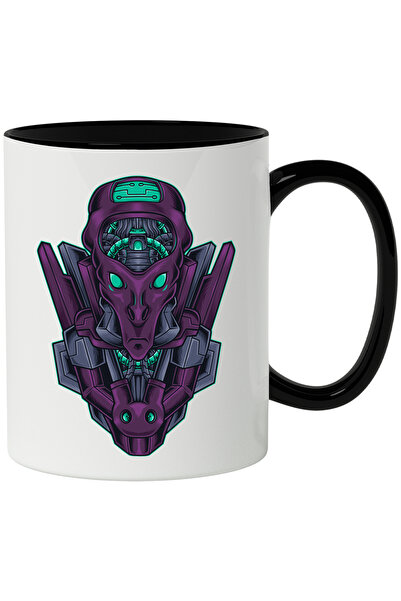 StoryGift Romania Cana Cu Extraterestru, Mecha, Robot, Cabluri, Sci Fi, Cyber...