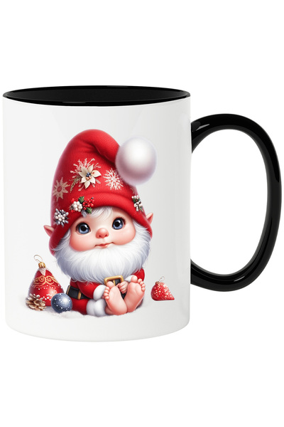 StoryGift Romania Cana cu un spiridus cu barba | ilustratie | pitic | caciula...