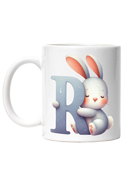 StoryGift Romania Cana cu un iepuras cu litera "R", ilustratie, pentru copii,...