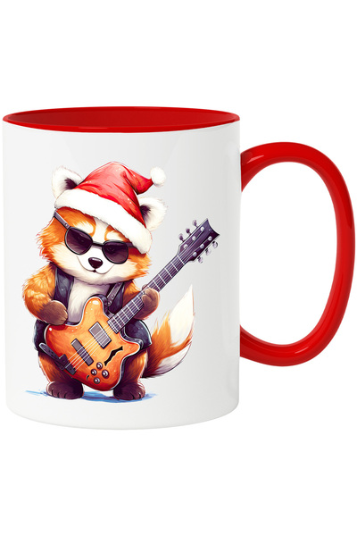 StoryGift Romania Cana cu un urs Panda Rosu care canta la chitara | ilustrati...