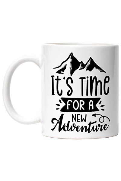 StoryGift Romania Cana cu munti si textul "It's time for a new adventure" - e...