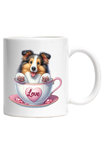 StoryGift Romania Cana cu un caine jucaus | ilustratie | sta intr-o ceasca | ...