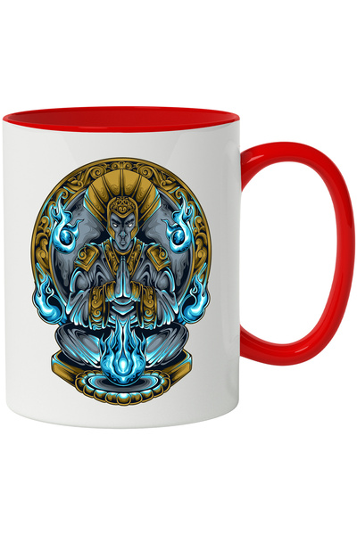 StoryGift Romania Cana Cu Altar, Flacari, Fantasy, Coif, Barbat, Zeitate, Mul...