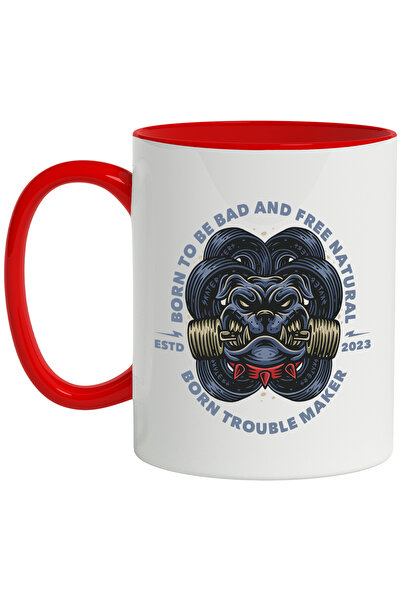 StoryGift Romania Cana Cu Mesaj In Engleza Born To Be Bad And Free Natural, B...