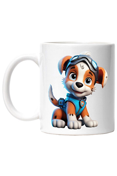 StoryGift Romania Cana cu un catel bucuros, ilustratie, 3D, costum de agent s...