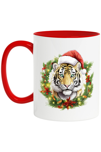 StoryGift Romania Cana cu un tigru cu caciula de Craciun, ilustratie, atmosfe...