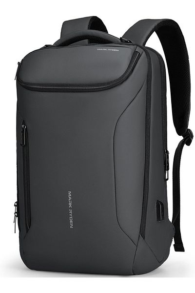 Mark Ryden Men's backpack Mark Ryden Smart, 17.3 laptop, water resistant, USB port, 32L, 50 x 30 x 20 cm, gray