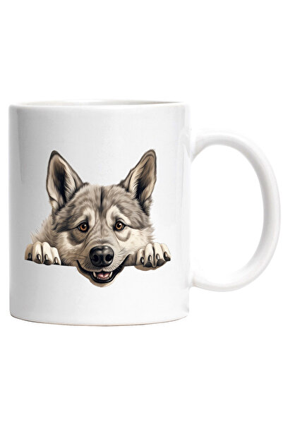 StoryGift Romania Cana cu un lup care se uita peste gard | ilustratie | ghear...