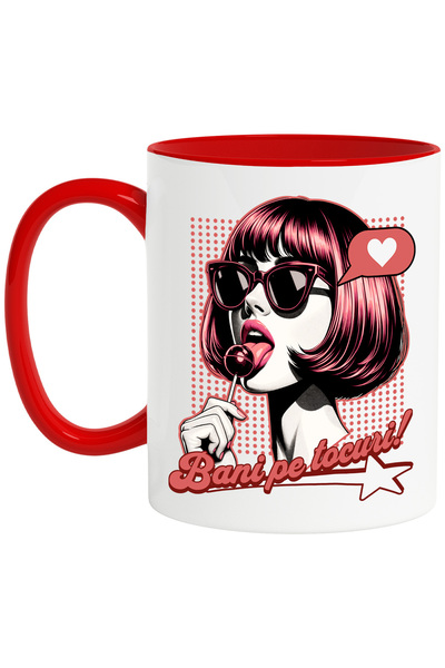 StoryGift Romania Cana bani pe tocuri fata cu ochelarii de soare si bomboana,...