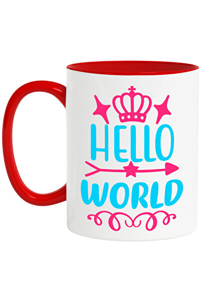 StoryGift Romania Cana cu stelute si coroana regala cu mesajul "Hello, world"...