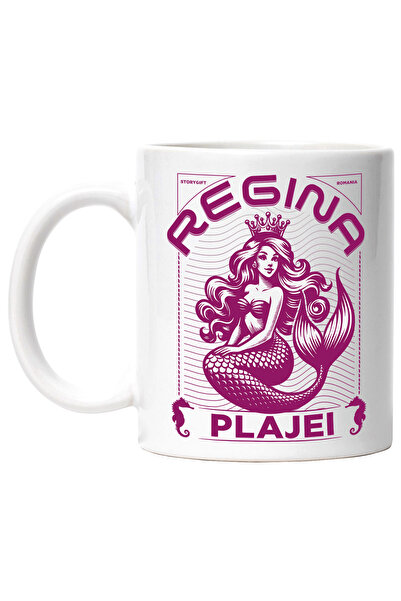 StoryGift Romania Cana regina plajei sirena fura inima barbatilor, 330ml, Cer...