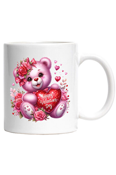 StoryGift Romania Cana cu o ursoaica de plus vesela | ilustratie | tine o ini...