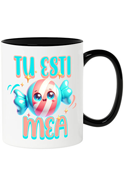 StoryGift Romania Cana Tu esti bomboana mea, iubita, dragoste, 330ml, Ceramic...