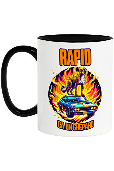 StoryGift Romania Cana rapid ca un ghepard masina in flacari cursa, 330ml, Ce...
