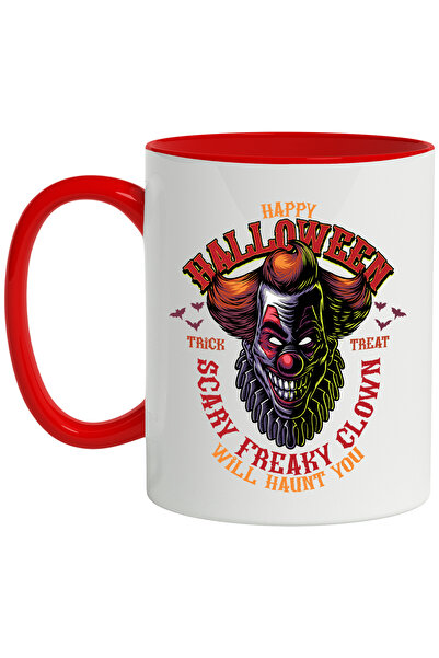 StoryGift Romania Cana Cu Mesaj In Engleza Happy Halloween, Clovn, It, Liliec...