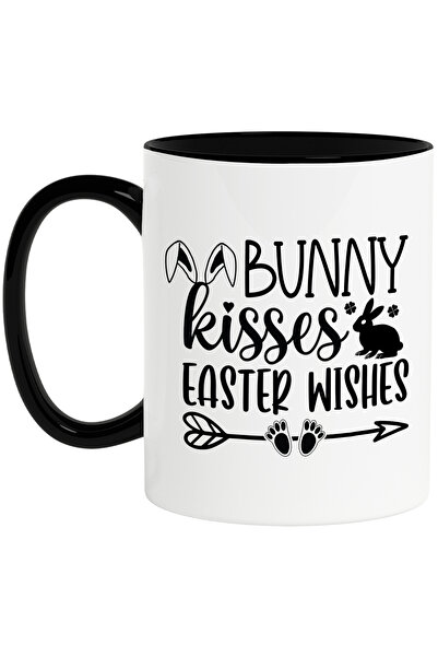 StoryGift Romania Cana cu iepuras si cu textul in engleza "Bunny kisses, East...