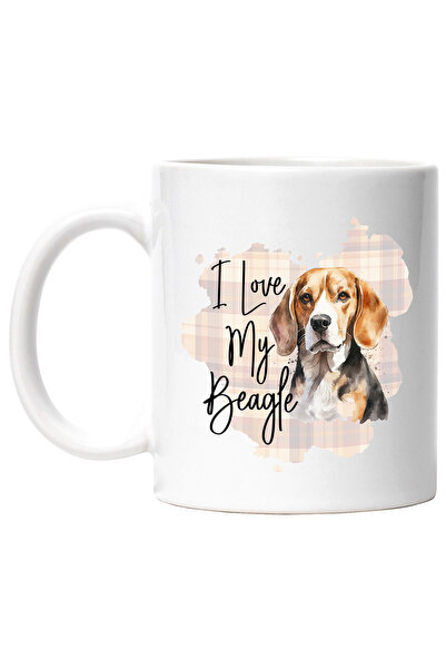 StoryGift Romania Cana cu mesajul "I love my Beagle", copoi, iubire, caine, a...