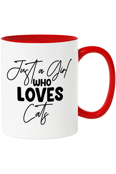 StoryGift Romania Cana cu mesajul "Doar o fata care iubeste pisicile" - felin...