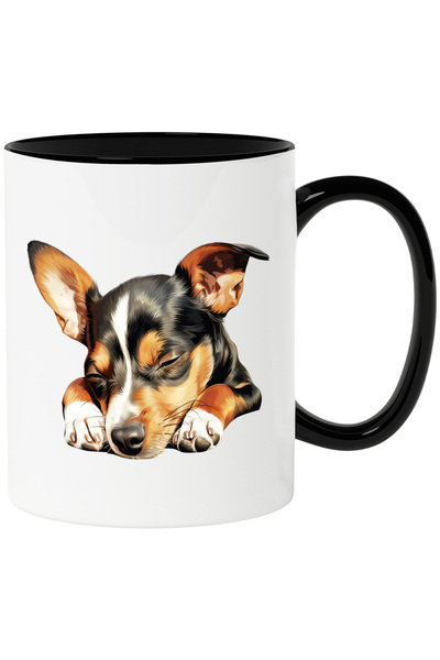 StoryGift Romania Cana cu un catel care doarme lat | pe labe | ilustratie | i...