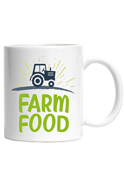 StoryGift Romania Cana Cu Mesaj In Engleza Farm Food, Mancare, Ferma, Tractor...