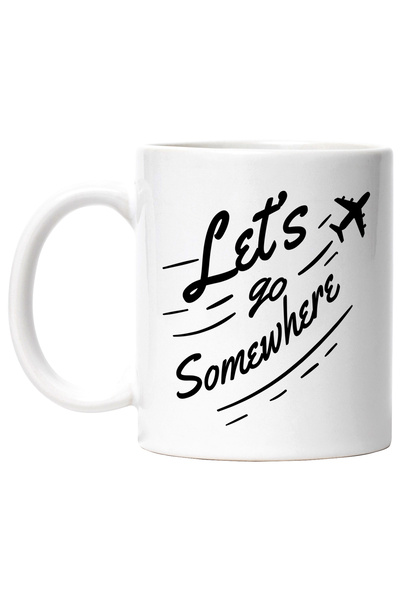 StoryGift Romania Cana Cu Mesaj In Engleza Let's Go Somewhere, Vacanta, Avion...