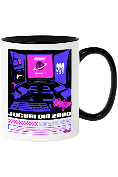 StoryGift Romania Cana monitor video Jocuri din 2000. Nostalgie retro, 330ml,...